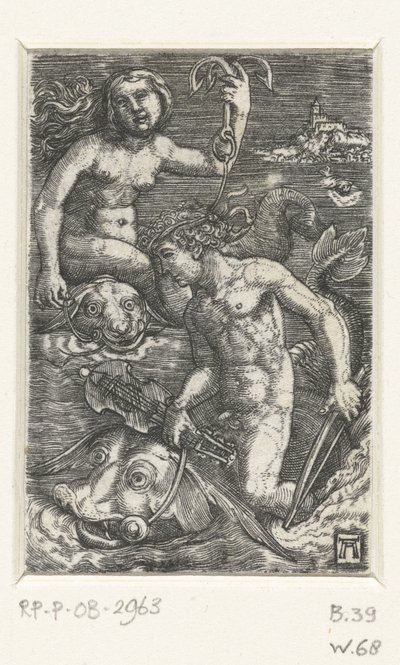 Arion og en Nereid af Albrecht Altdorfer