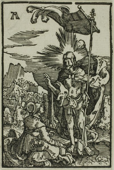 Kristus viser sig for Magdalena, fra Menneskets fald og forløsning af Albrecht Altdorfer