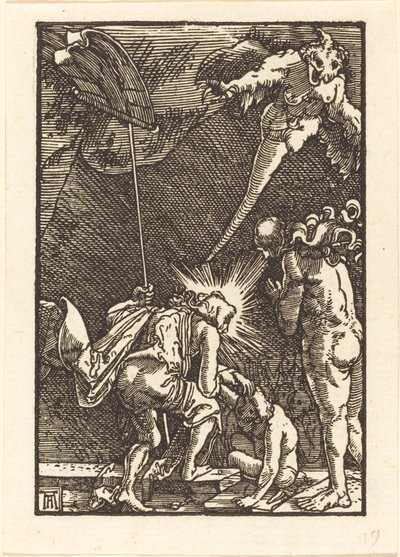 Kristus falder ned i helvede af Albrecht Altdorfer