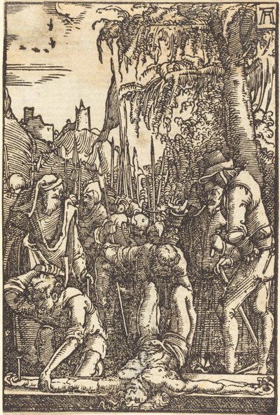 Kristus naglet til korset af Albrecht Altdorfer
