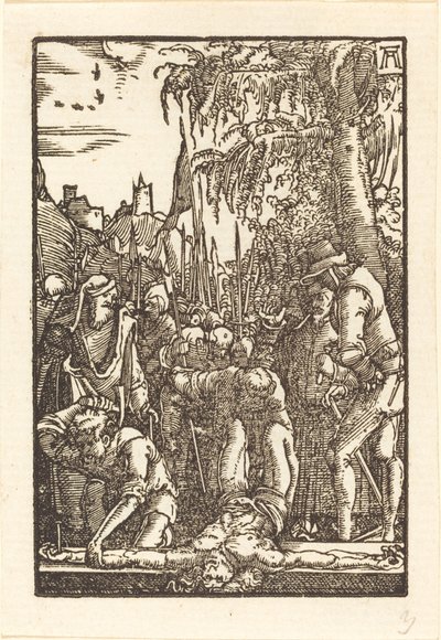 Kristus naglet til korset af Albrecht Altdorfer