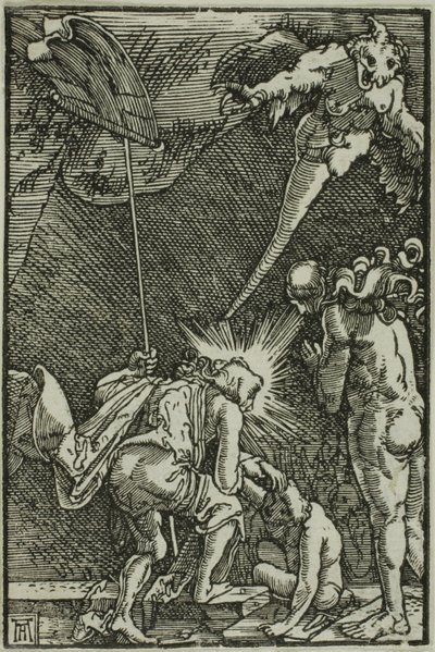 Kristus i Limbo, fra Menneskets fald og forløsning af Albrecht Altdorfer