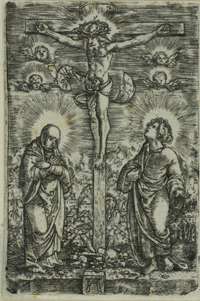 Kristus på korset (Den lille korsfæstelse) af Albrecht Altdorfer