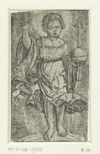 Kristusbarn på en regnbue af Albrecht Altdorfer