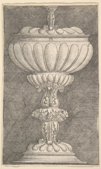 Design til en overdækket pokal.n.d. af Albrecht Altdorfer