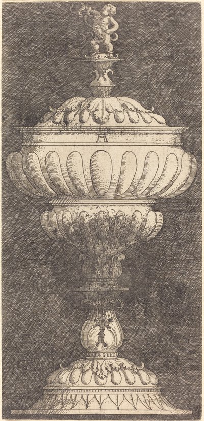 Pokal med spædbarnet Hercules på toppen af Albrecht Altdorfer