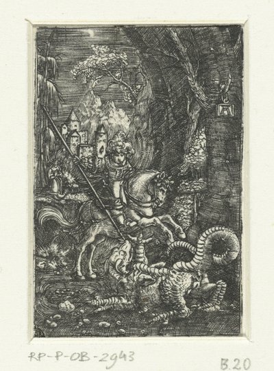 Holy Joris dræber dragen af Albrecht Altdorfer