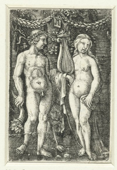 Hercules og en muse af Albrecht Altdorfer