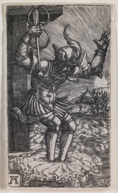 Horatius Cocles springer ud i Tiberen af Albrecht Altdorfer