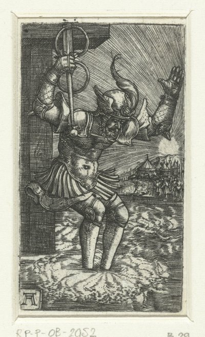Horatius Cocles springer ind i Tiberen af Albrecht Altdorfer