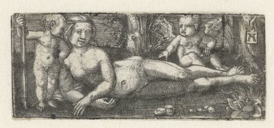 Liggende Venus med to putti af Albrecht Altdorfer
