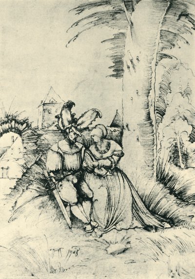 Lovers, 1508, 1943. af Albrecht Altdorfer