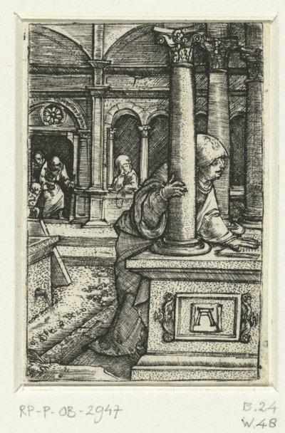 Mary leder efter sin søn i synagogen af Albrecht Altdorfer