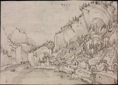 Sarmingstein ved Donau, 1511 af Albrecht Altdorfer
