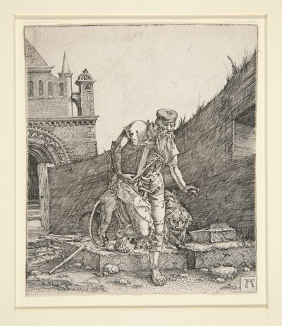 Sankt Hieronymus ved en mur af Albrecht Altdorfer