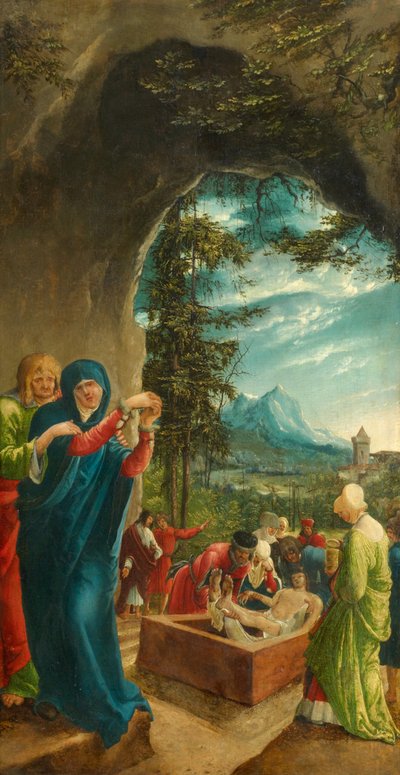Kristi gravlæggelse, 1518 af Albrecht Altdorfer