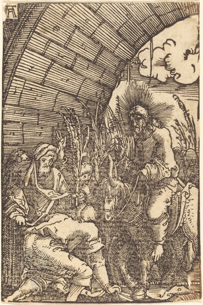 Indtoget i Jerusalem af Albrecht Altdorfer