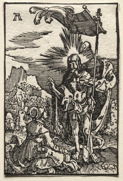 Menneskets fald og forløsning: Kristus viser sig for den hellige Maria Magdalena, ca. 1515. af Albrecht Altdorfer