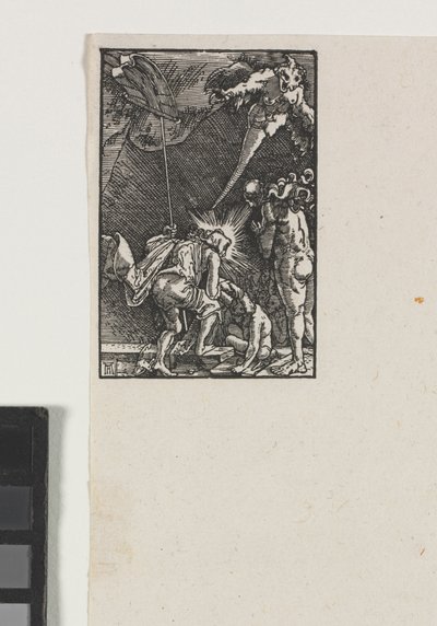 Menneskets fald og forløsning: Kristus falder ned i helvede, ca. 1515. af Albrecht Altdorfer