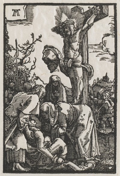 Menneskets fald og forløsning: Kristus på korset, ca. 1515. af Albrecht Altdorfer
