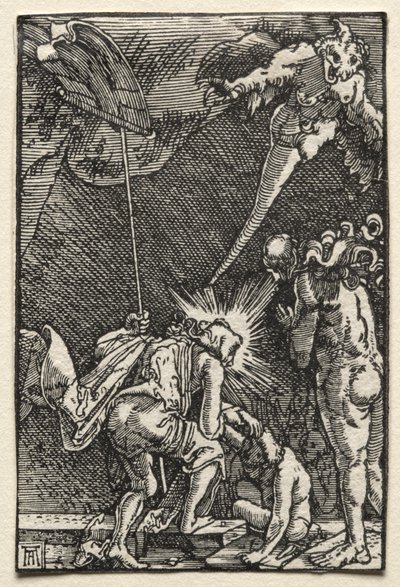 Menneskets fald og forløsning: Nedstigning til helvede, ca. 1515. af Albrecht Altdorfer