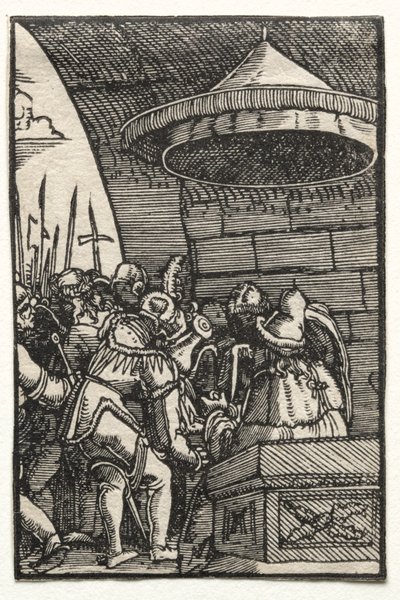 Menneskets fald og forløsning: Pilatus vasker sine hænder, ca. 1515. af Albrecht Altdorfer