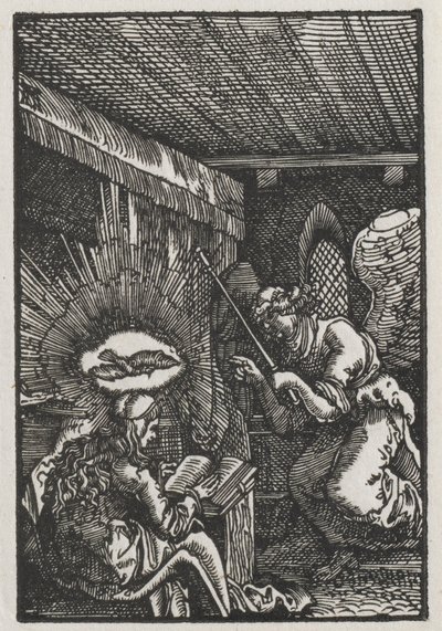 Menneskets fald og forløsning: Bebudelsen af Albrecht Altdorfer