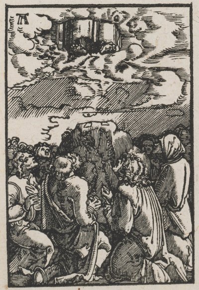Menneskets fald og forløsning: Himmelfarten, ca. 1515. af Albrecht Altdorfer