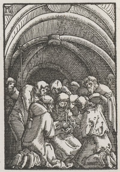 Menneskets fald og forløsning: Jomfruens død, ca. 1515. af Albrecht Altdorfer
