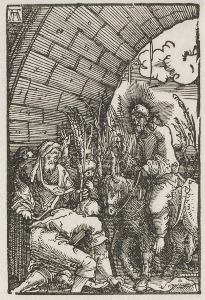 Menneskets fald og forløsning: Indtoget i Jerusalem, ca. 1515. af Albrecht Altdorfer