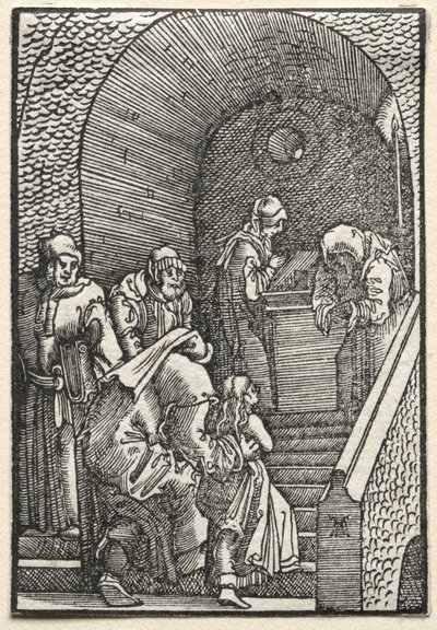 Menneskets fald og forløsning: Præsentationen af jomfruen i templet af Albrecht Altdorfer