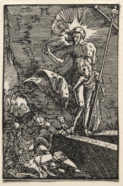 Menneskets fald og forløsning: Opstandelsen, ca. 1515. af Albrecht Altdorfer