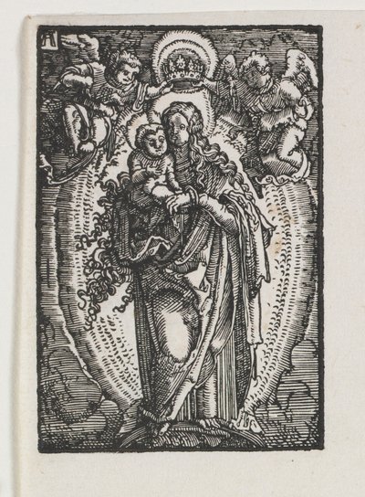 Menneskets fald og forløsning: Jomfruen som himlens dronning, ca. 1513. af Albrecht Altdorfer