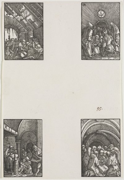 Menneskets fald og forløsning, ca. 1515. af Albrecht Altdorfer