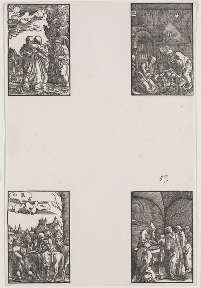 Menneskets fald og forløsning, ca. 1515. af Albrecht Altdorfer