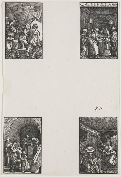 Menneskets fald og forløsning, ca. 1515. af Albrecht Altdorfer