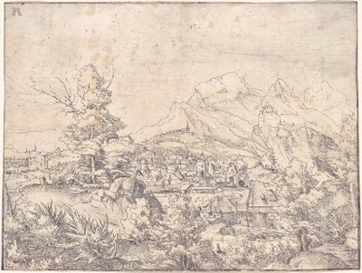 Det store landskab med vandmøllen af Albrecht Altdorfer