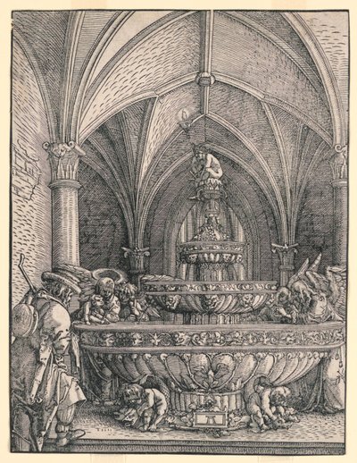 Den hellige familie på flugt til Egypten af Albrecht Altdorfer