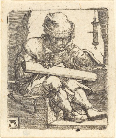 Den eftertænksomme tømrer af Albrecht Altdorfer