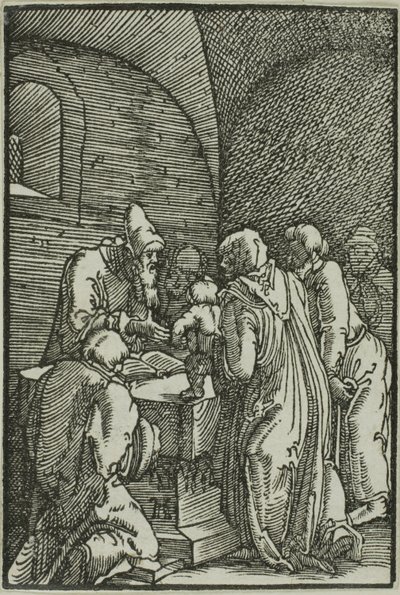 Præsentationen i templet, fra Menneskets fald og forløsning af Albrecht Altdorfer