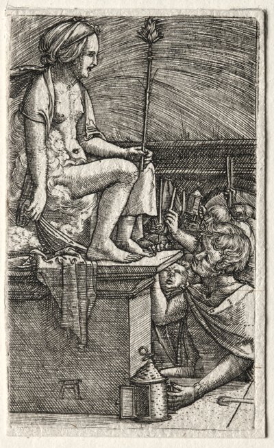 Den romerske kurtisane eller Troldmanden Virgils hævn af Albrecht Altdorfer