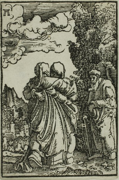 Besøget, fra Menneskets Fald og Forløsning af Albrecht Altdorfer