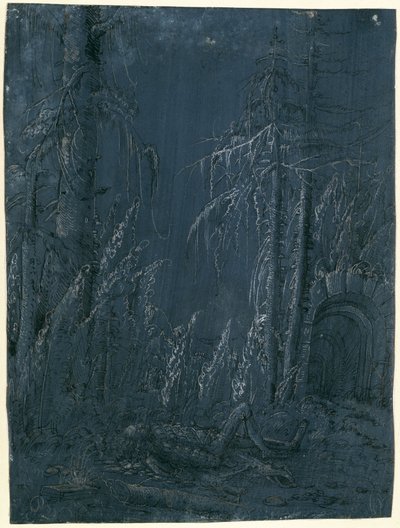 Død Pyramus af Albrecht Altdorfer