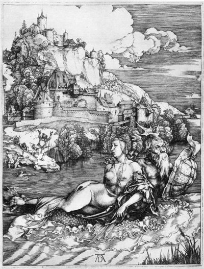 Et havuhyre, der bortfører en prinsesse, 1500, 1936 af Albrecht Dürer