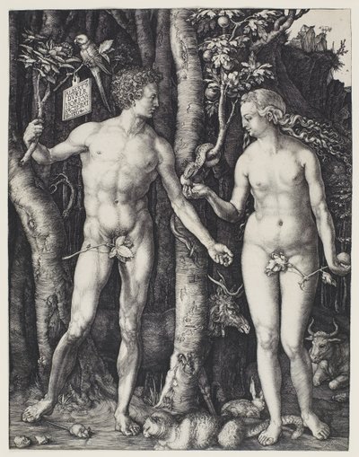 Adam og Eva af Albrecht Dürer