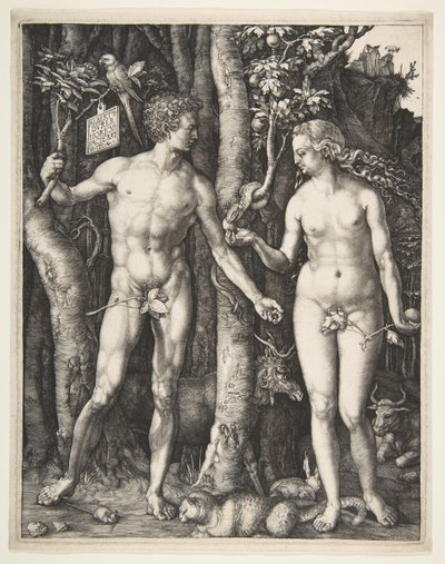 Adam og Eva, 1504. af Albrecht Dürer