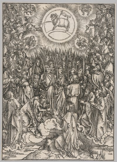 Apokalypse: Lammets tilbedelse – de udvalgtes salme af Albrecht Dürer