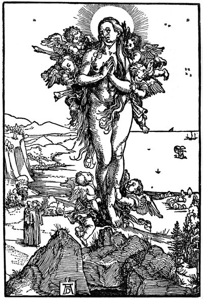 Maria Magdalenas himmelfart, 1507-1510, 1936 af Albrecht Dürer