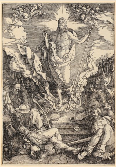 Kristi opstandelse, ark 12 i serien »Den store passion« af Albrecht Dürer
