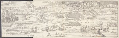 Belejringen af en borg af Albrecht Dürer